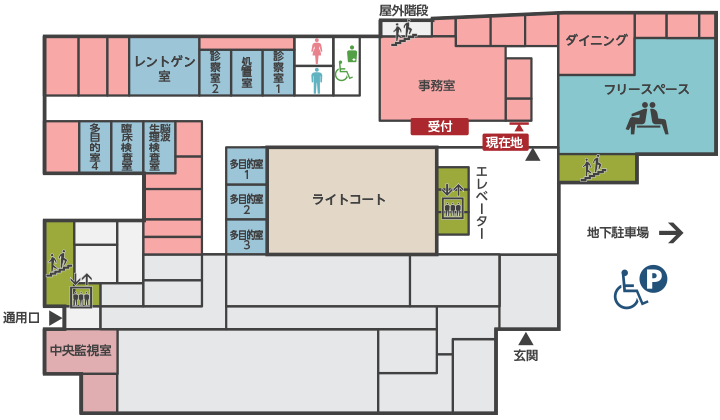 外来フロア図（１F）